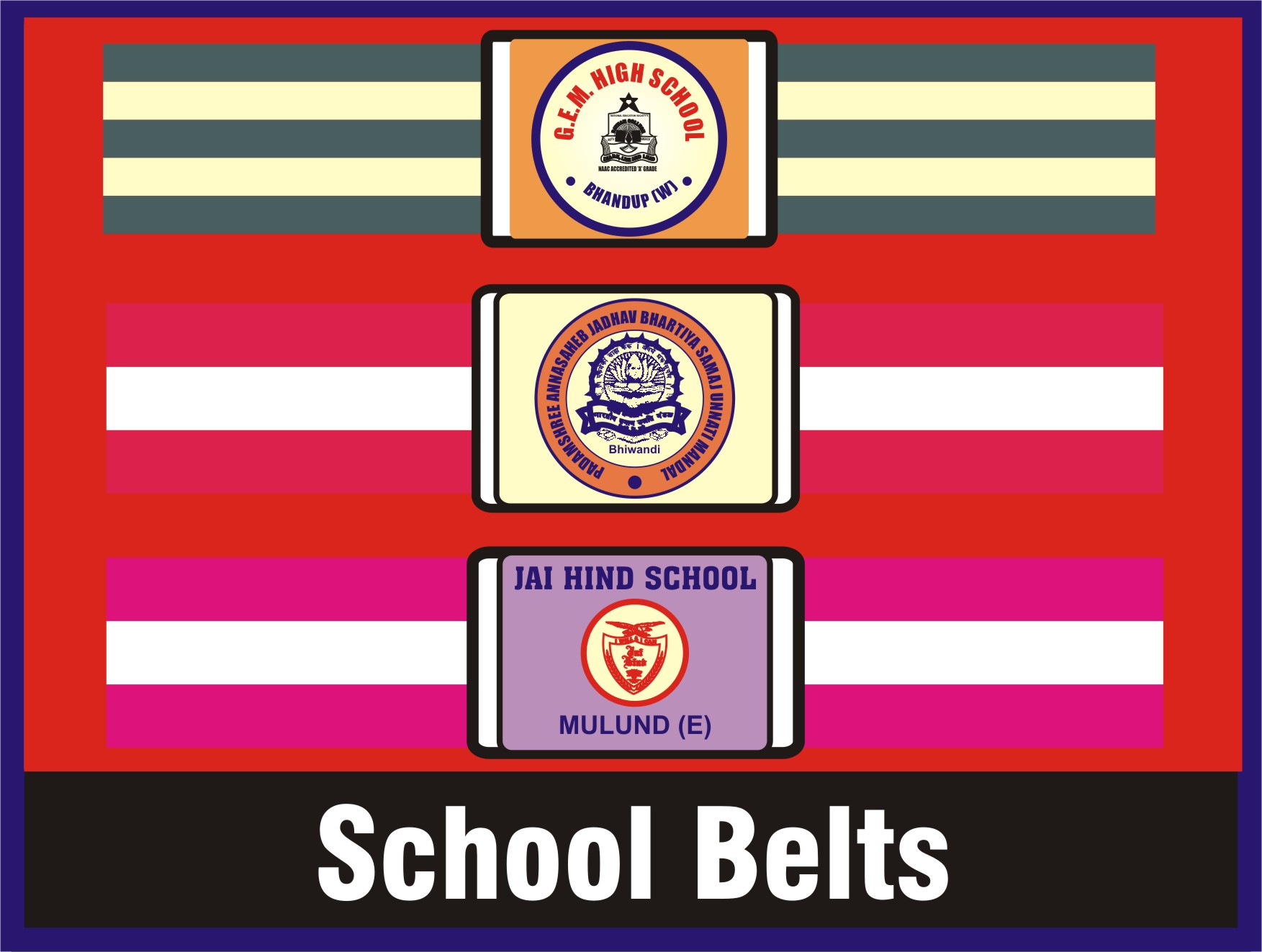 Manufacturers of SCHOOL TIES, BELTS, BADGES in Mumbai